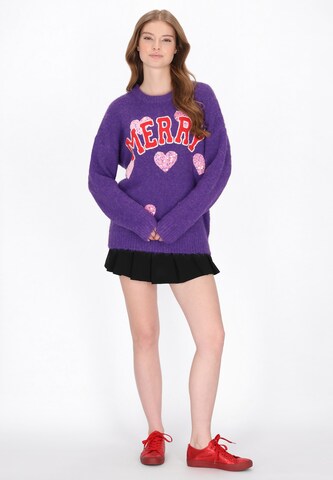 MYMO Sweater in Purple