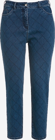 Ulla Popken Loosefit Jeans '810295' in Blauw: voorkant