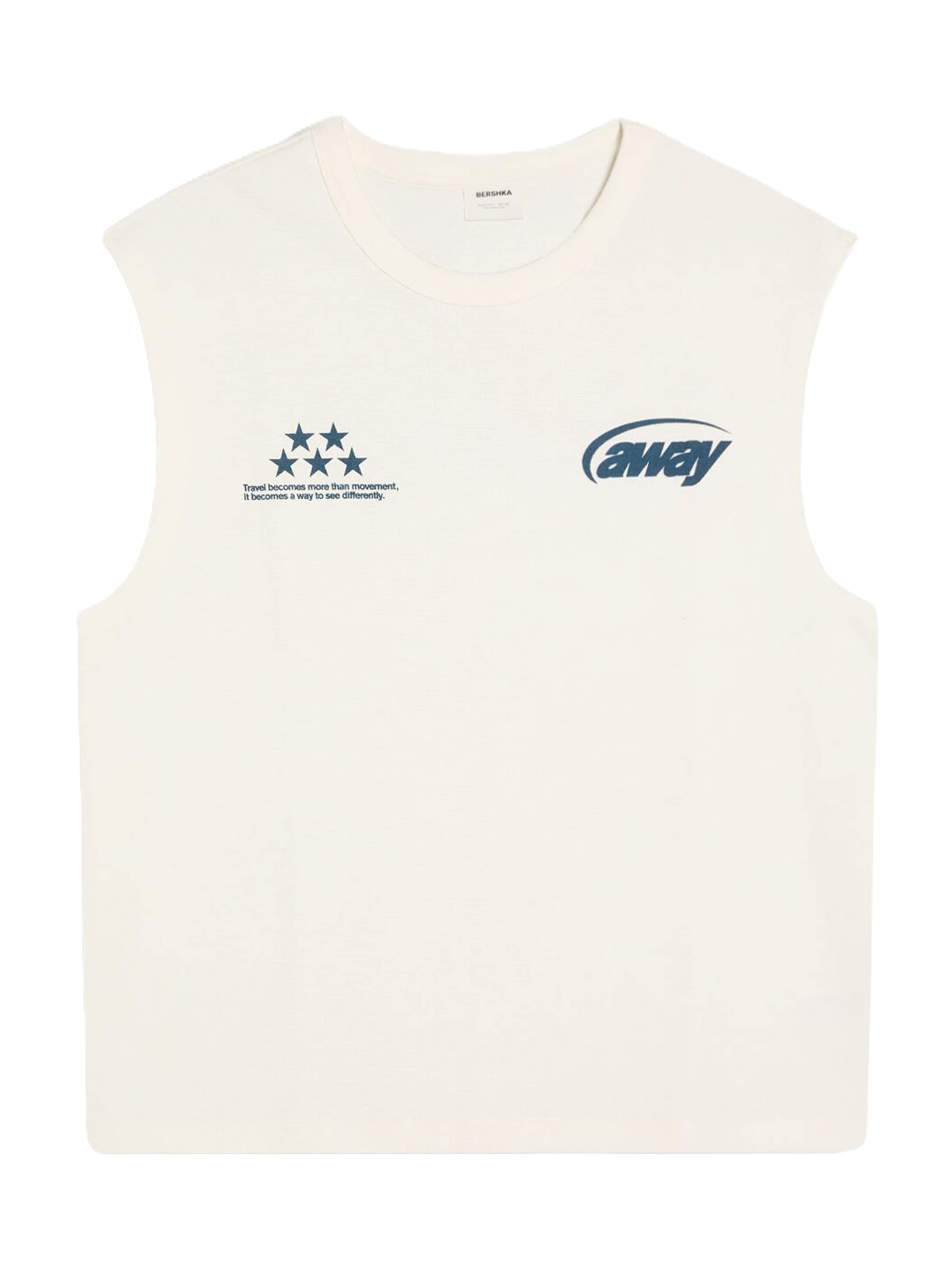 Bershka Shirt in Wit: voorkant