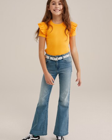 T-Shirt WE Fashion en orange