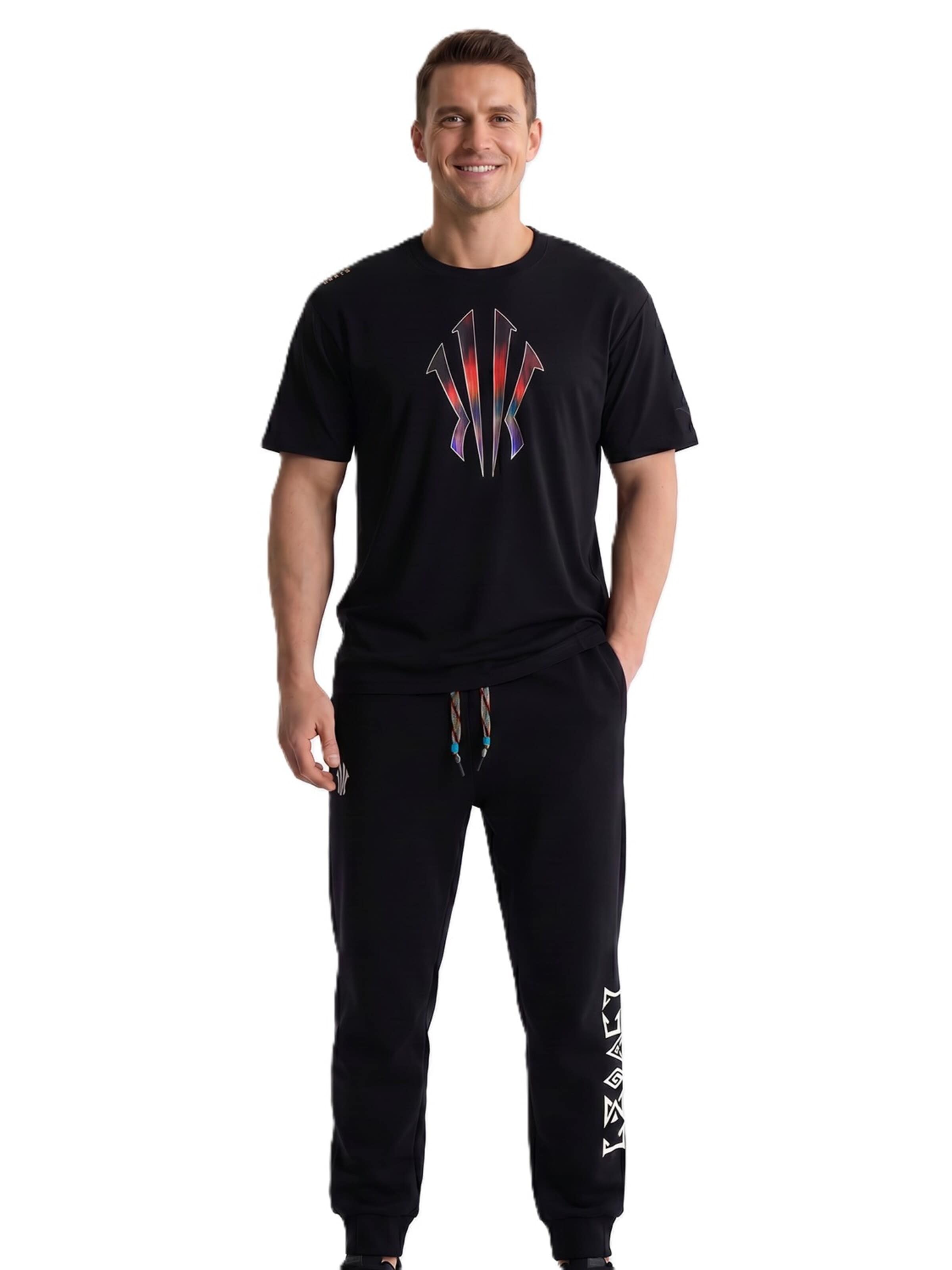 ANTA Shirt 'Anta KAI' in Black: front