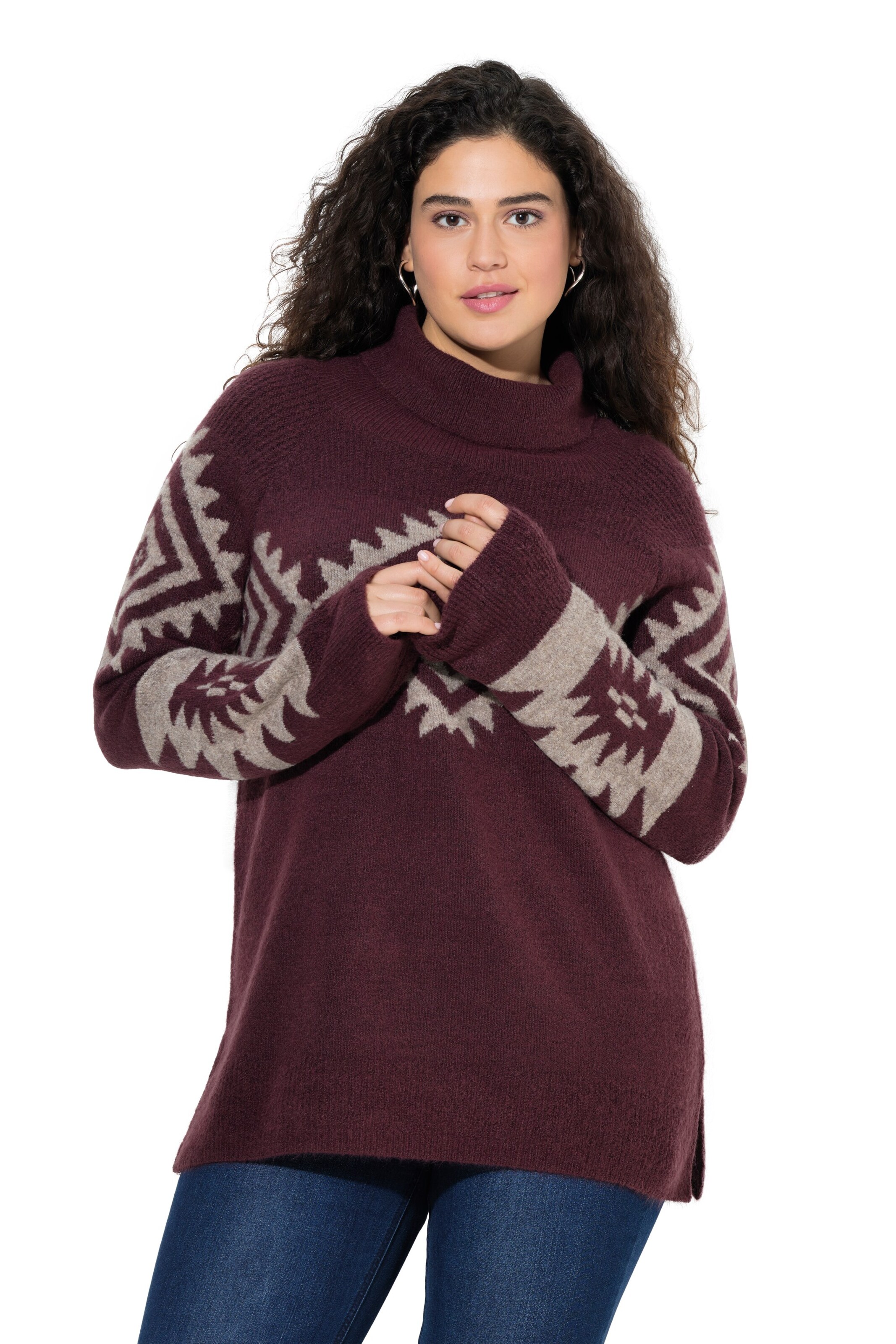 Ulla Popken Pullover in Lila: Vorderseite