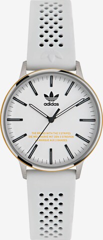 ADIDAS ORIGINALS Analog Watch in White: front