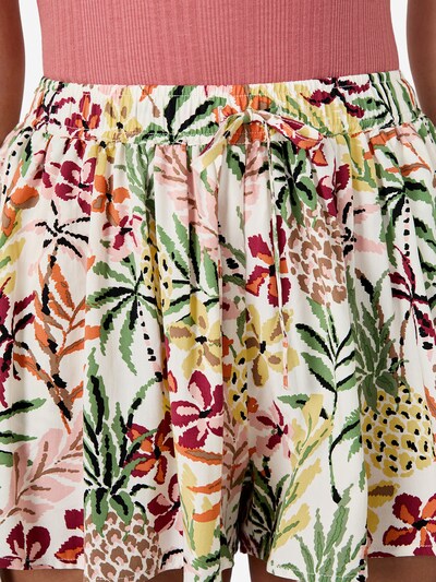 ETAM Pyjamashorts in honig / hellgrün / orange / weiß, Produktansicht