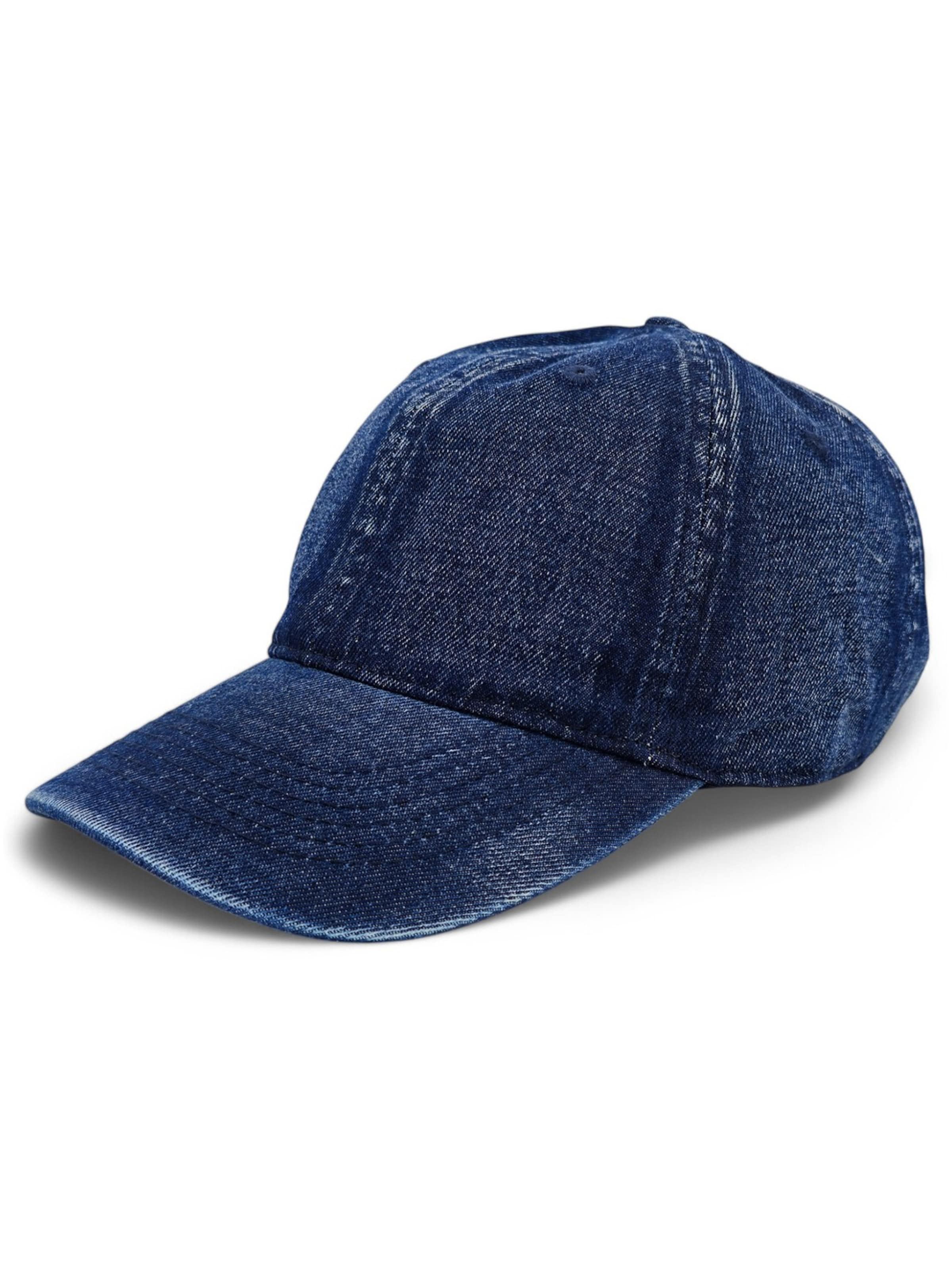 styleBREAKER Cap 'Jeans Baseball Cap' in Blue: front