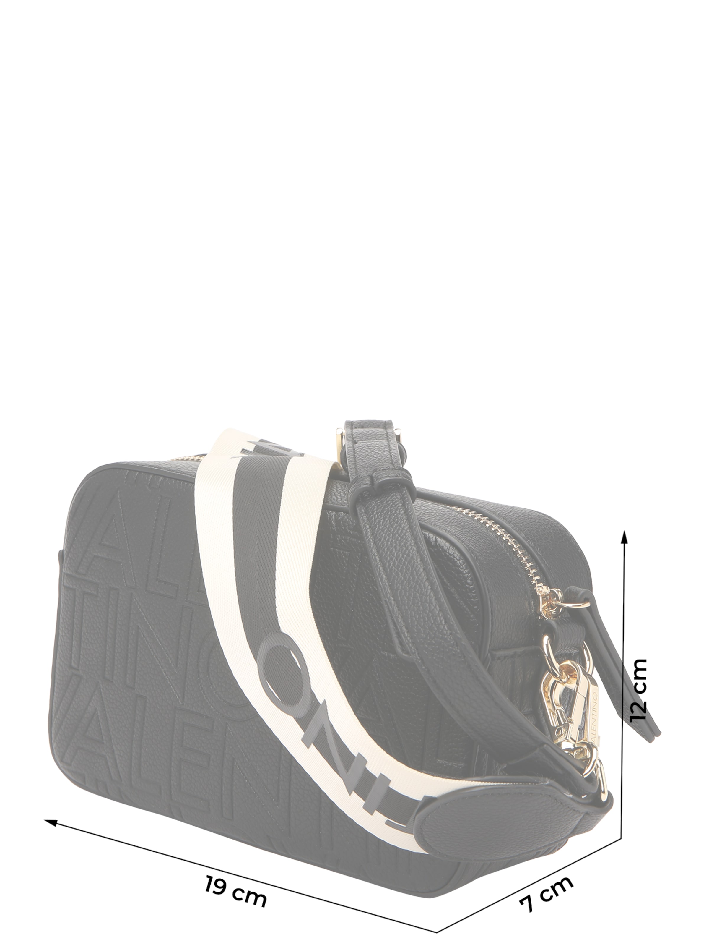 VALENTINO Umhängetasche 'Tascapane' in Schwarz