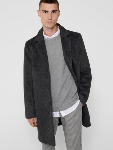 Manteau mi-saison 'ONSIKER' Only & Sons en gris