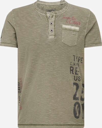 CAMP DAVID Shirt in Grey / Olive / Blood red, Item view