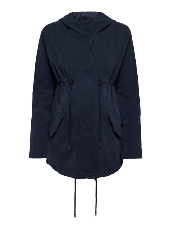 Only Maternity Between-Seasons Parka in Night Blue