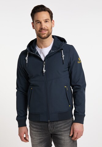 Schmuddelwedda Between-Season Jacket in Blue: front