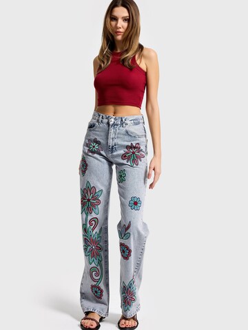 IT'S BASIC Loosefit Jeans 'LOOSE MID RISE JEANS' in Blauw