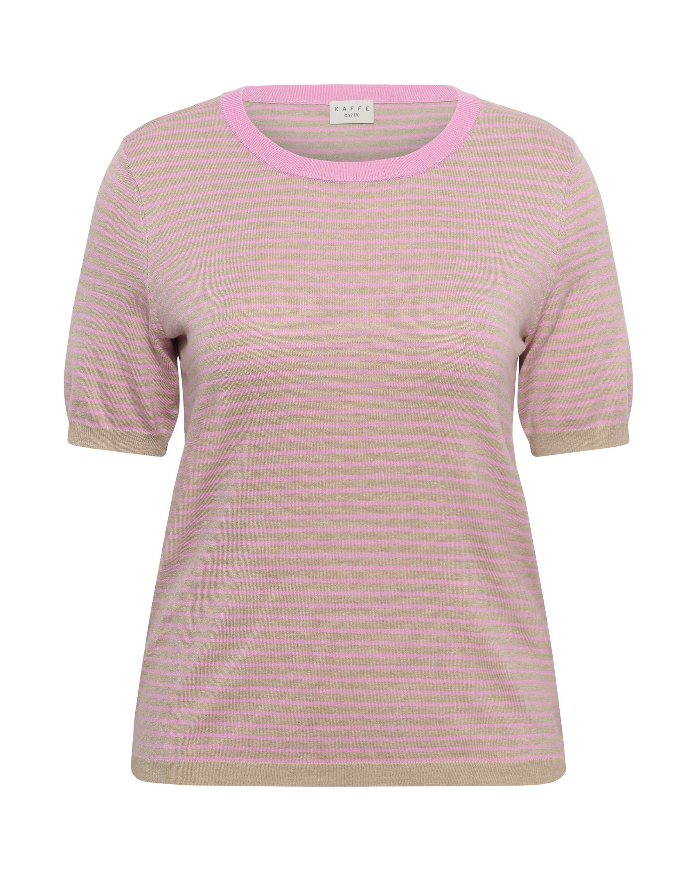 KAFFE CURVE Sweater 'Lizzy' in Beige: front