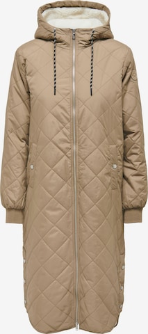 ONLY Between-Seasons Coat in Brown: front