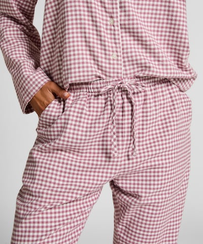 Hunkemöller Pyjamabroek in de kleur Bessen / Wit, Productweergave