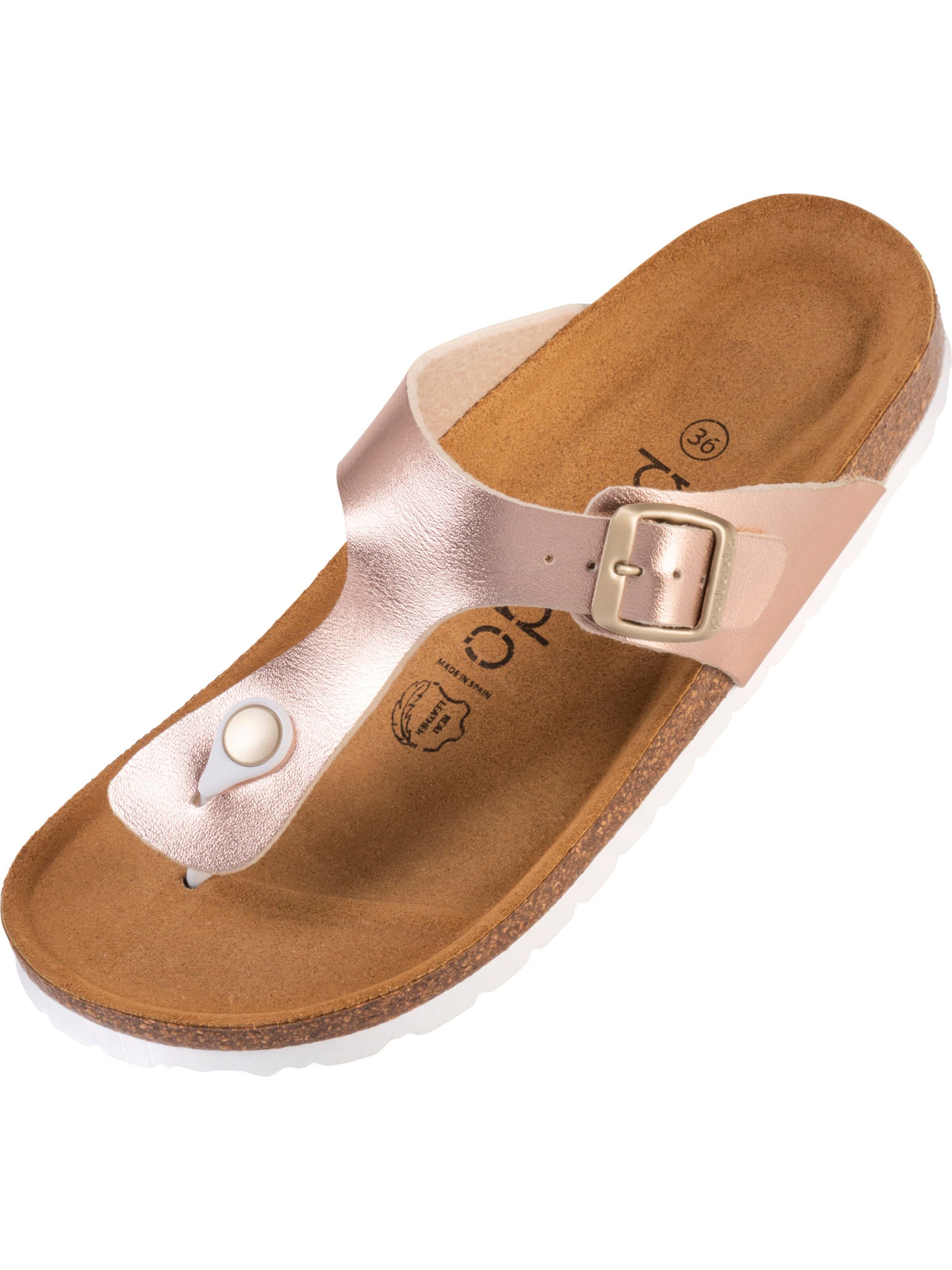 Palado Teenslipper 'Kos Metallic' in Roze: voorkant