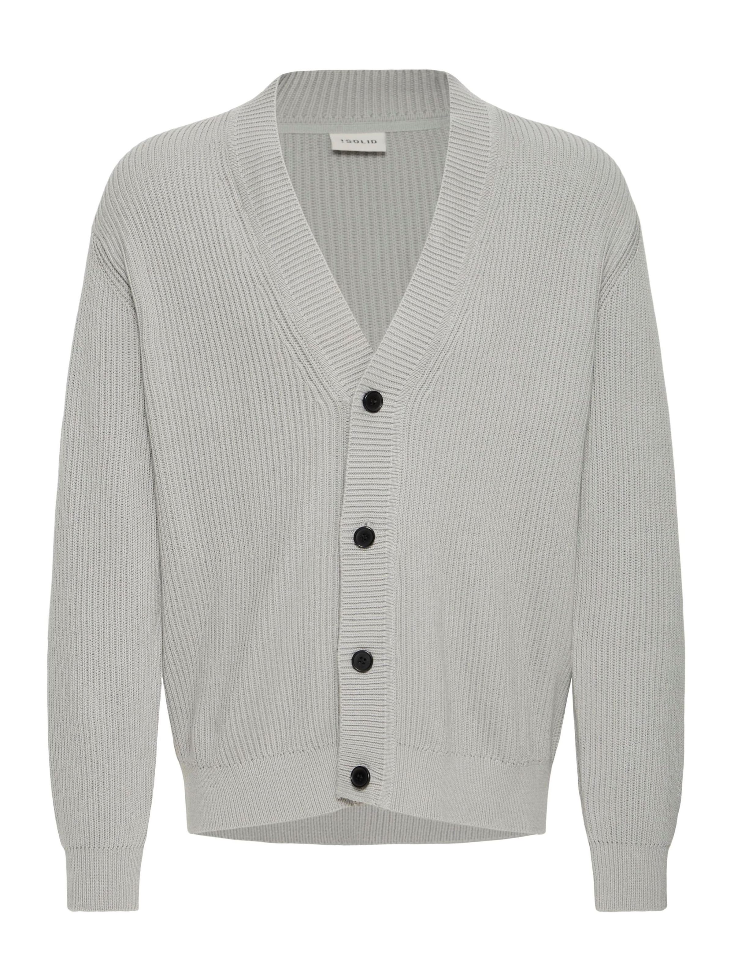 !Solid - Cárdigan ' SDNALLI CA ' en gris: frente