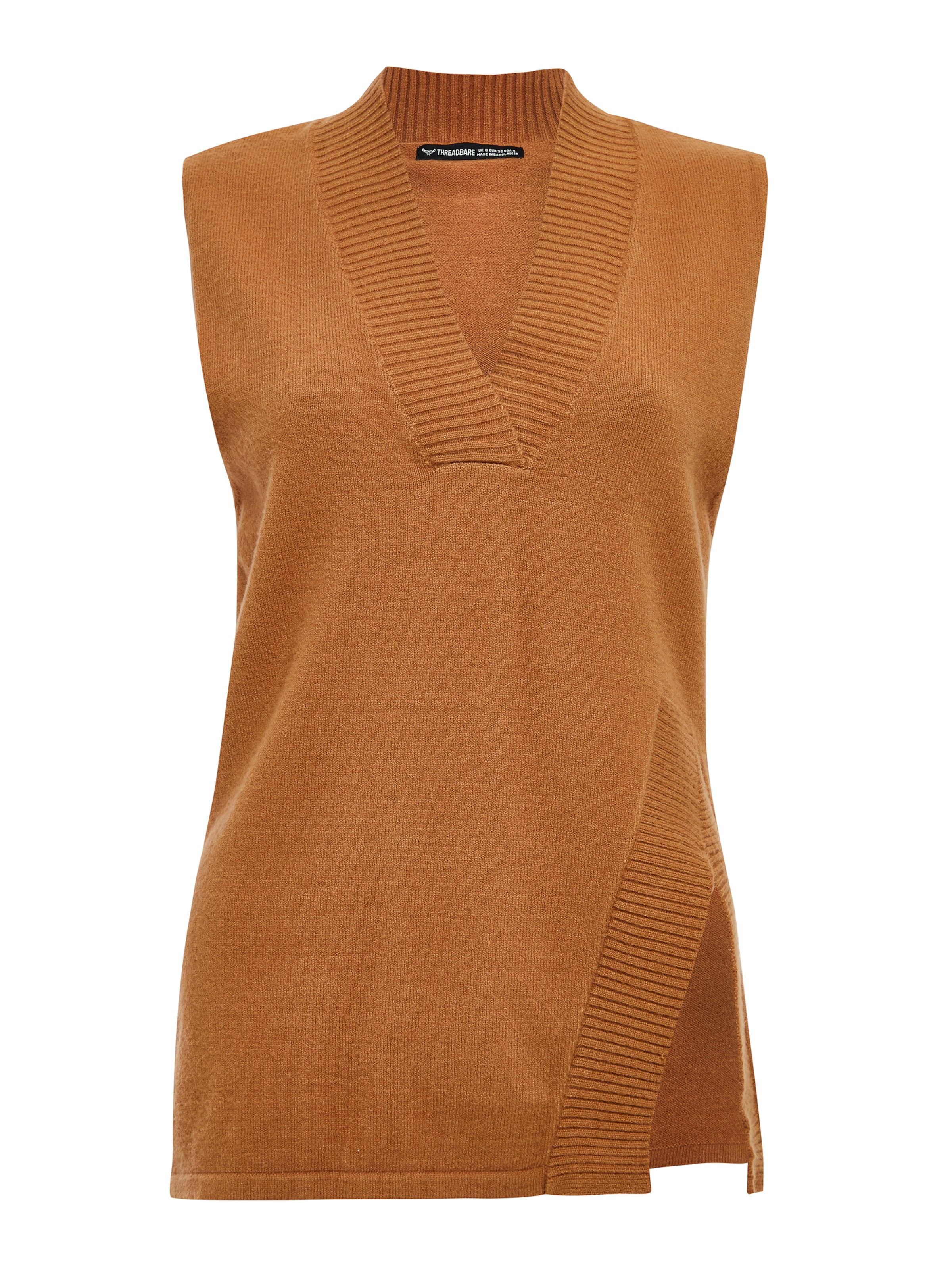 Threadbare Sweater 'Zofia' in Brown: front