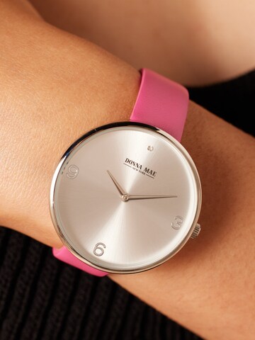 Montre à affichage analogique 'Masche' Lucardi en rose