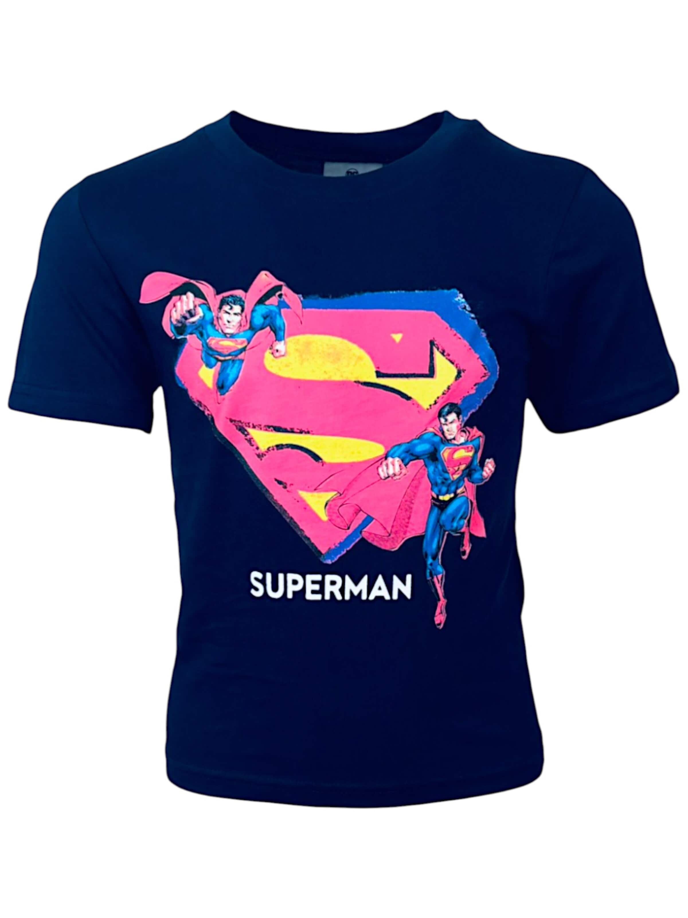 Superman Shirt 'Superman T-Shirt'‌‌‌‌‌‌‌ in Blau: Vorderseite