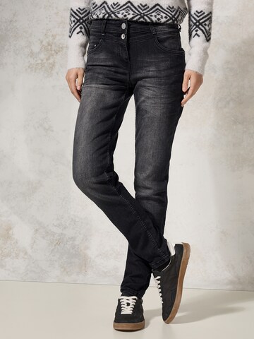CECIL Slim fit Jeans 'Toronto' in Grey: front