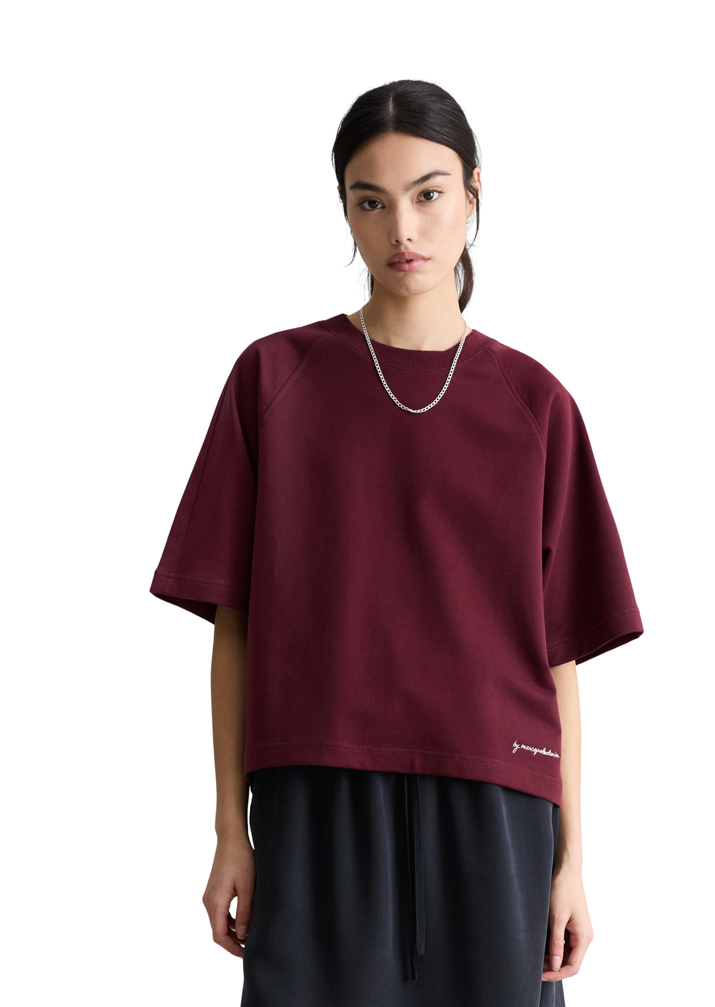 Marc O'Polo DENIM Sweatshirt in Rood: voorkant