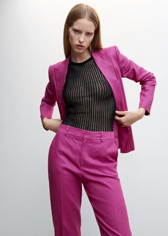 MANGO Normalny krój Spodnie w kant 'Boreli' w kolorze fioletowy