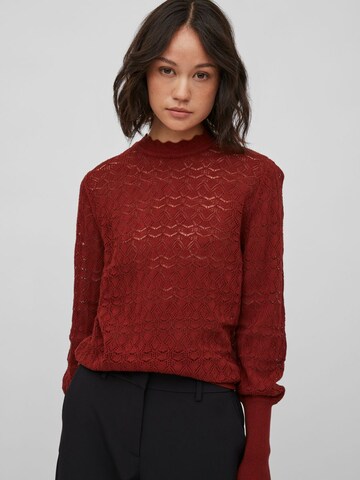 VILA Sweater in Red