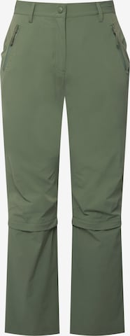 Ulla Popken Regular Pants in Green: front