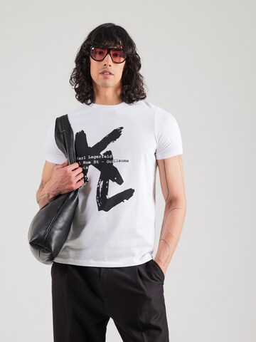 Karl Lagerfeld T-Shirt in Weiß: Vorderseite