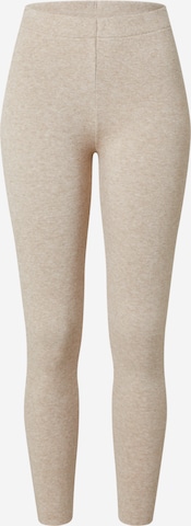 EDITED Leggings 'Leana' in Beige: predná strana