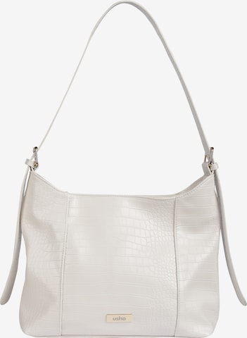 UshaRučna torbica - bijela boja: prednji dio