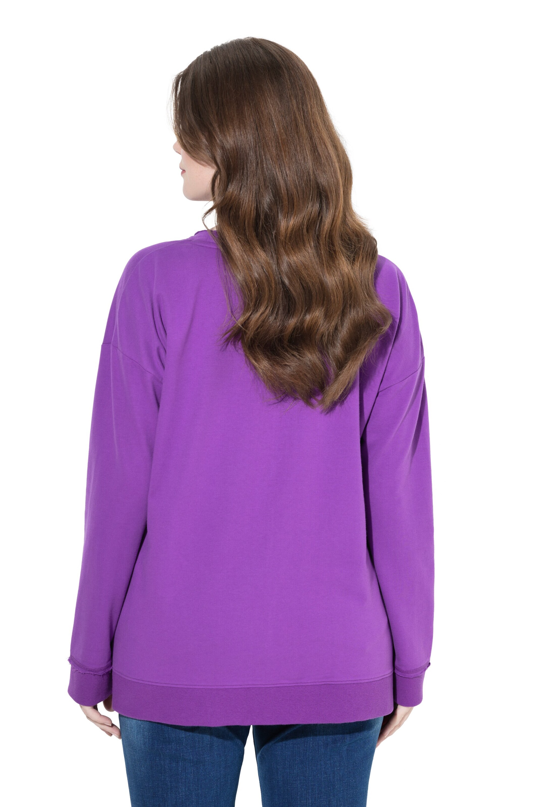 Ulla Popken Sweatshirt in Lila