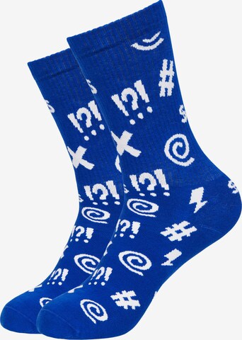 Mxthersocker Socken 'ESSENTIAL - BEEPS ALL OVER' in Blau