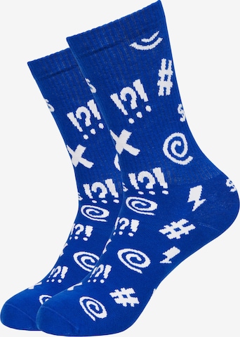 Mxthersocker Socken 'ESSENTIAL - BEEPS ALL OVER' in Blau
