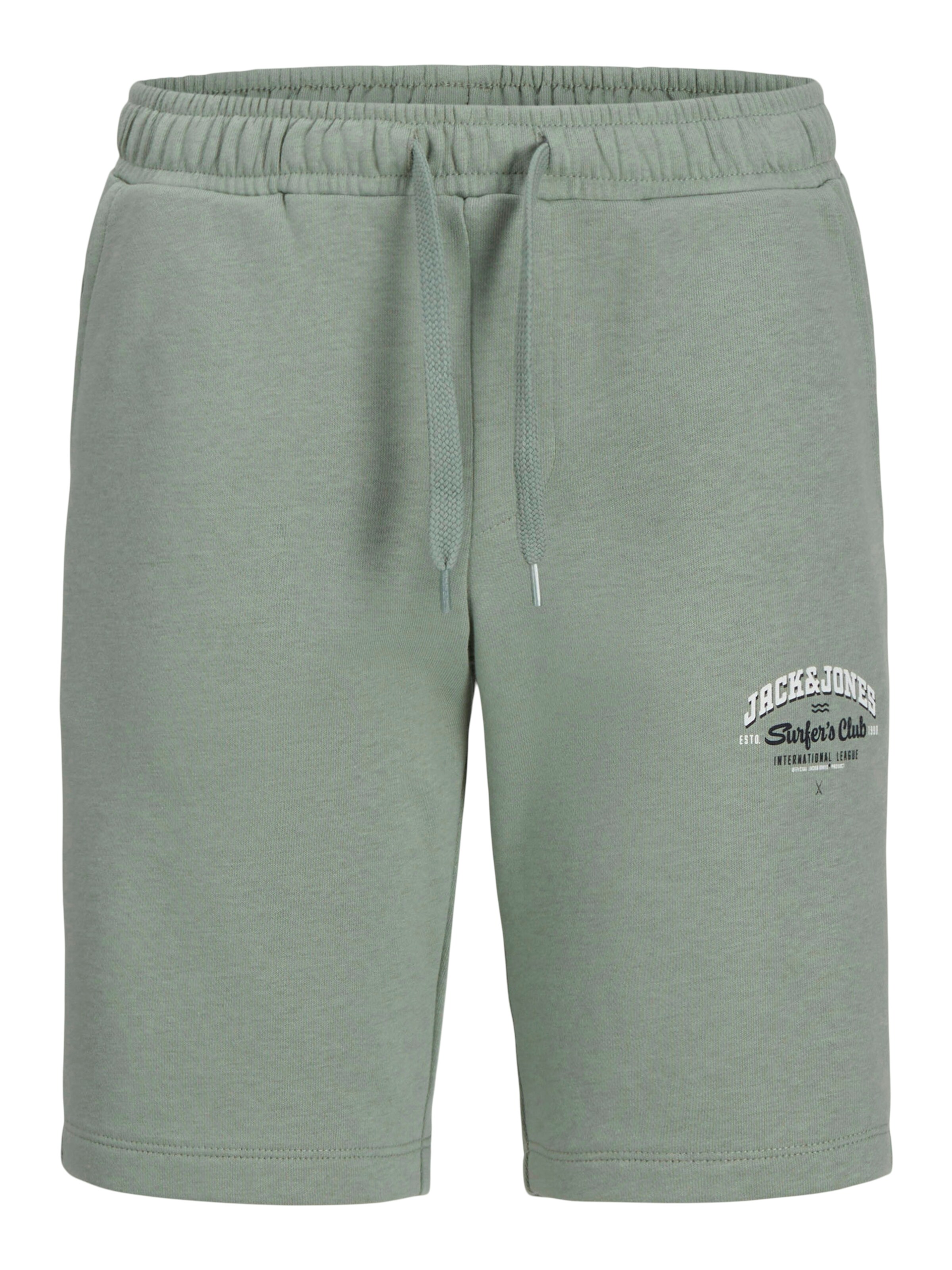 Jack & Jones Junior Regular Pants in Green: front