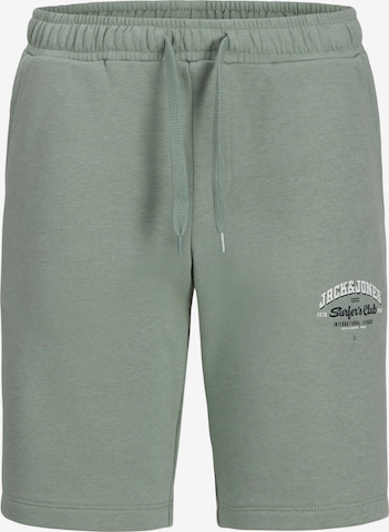 Jack & Jones Junior Regular Pants in Green: front