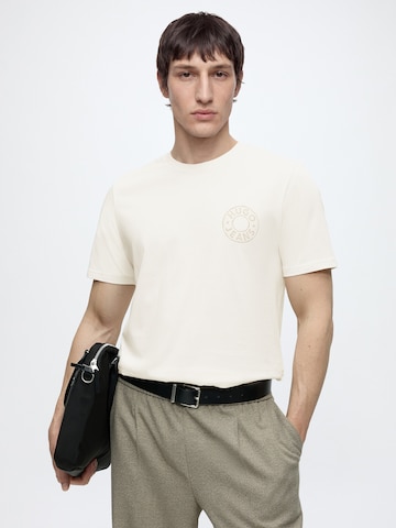 HUGO T-shirt 'Nemodo' i vit