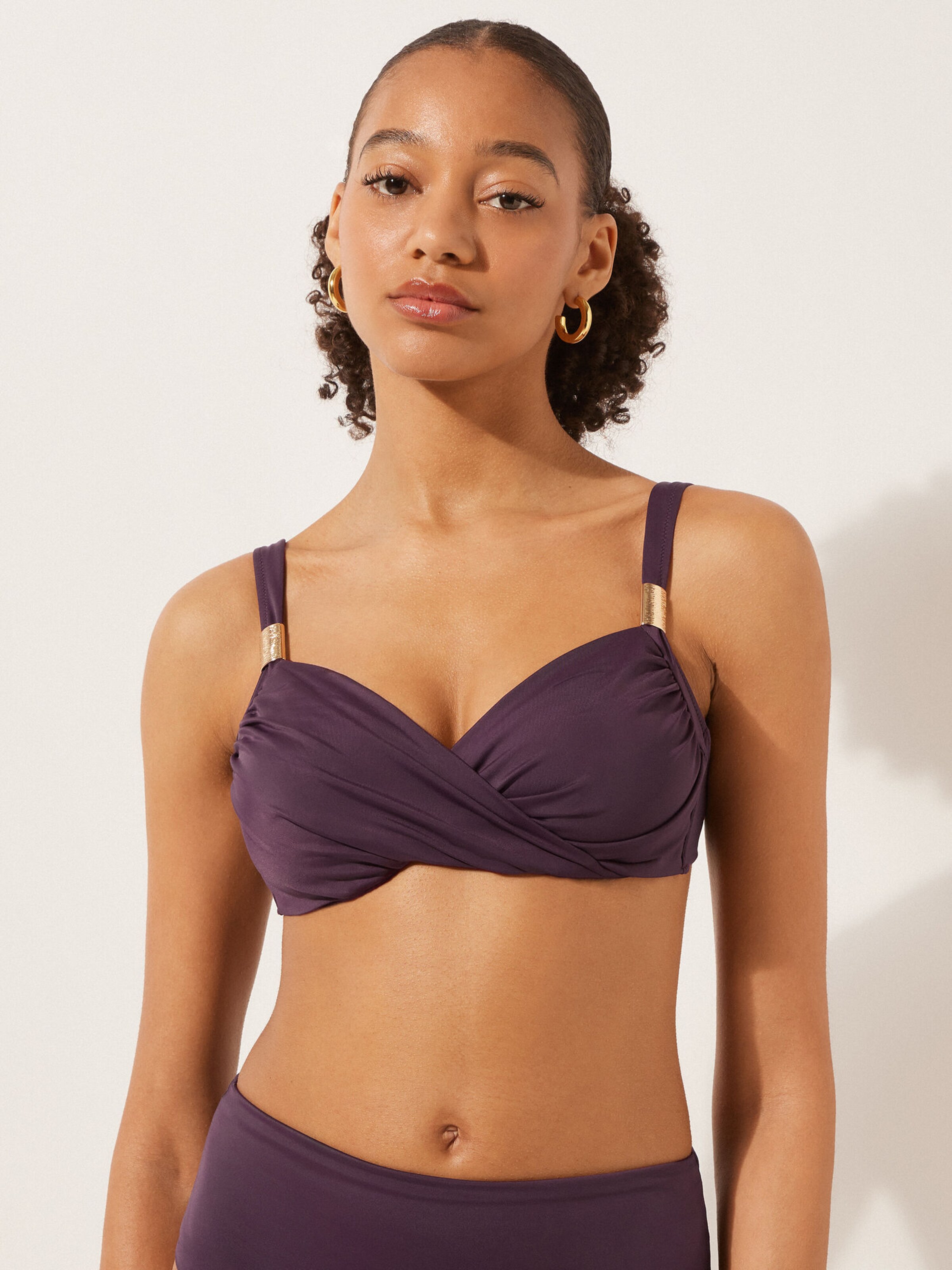 CALZEDONIA Balconette Bikinitop in Lila: Vorderseite