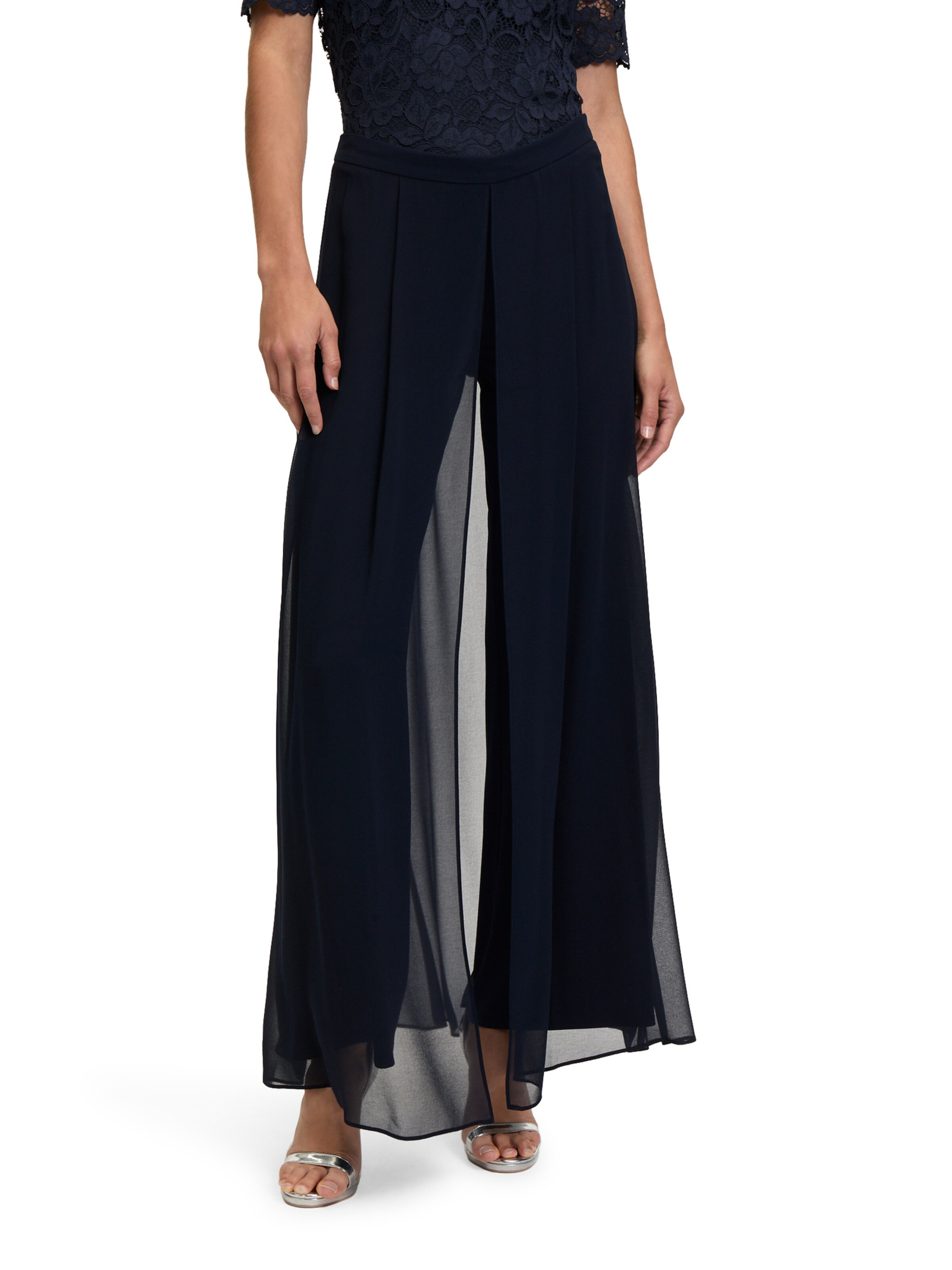 Wide leg Pantaloni di Vera Mont in blu: frontale