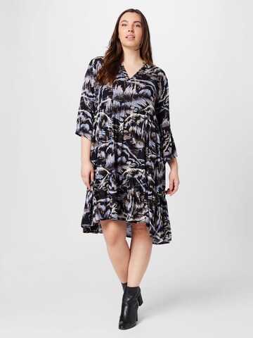 Robe 'Erin Ami' KAFFE CURVE en bleu : devant