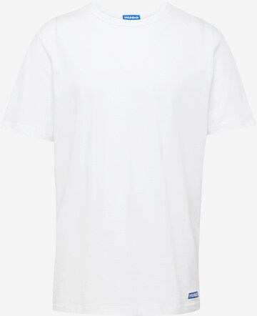 T-Shirt 'Naolo' HUGO Blue en blanc : devant