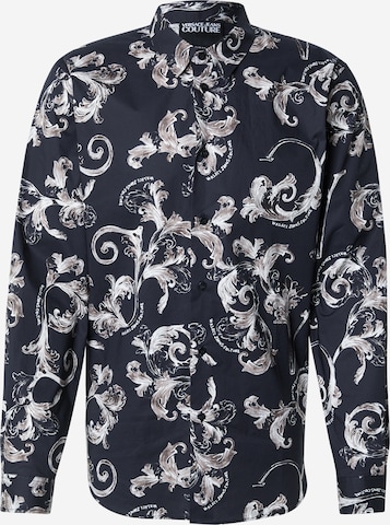 Coupe slim Chemise Versace Jeans Couture en noir : devant