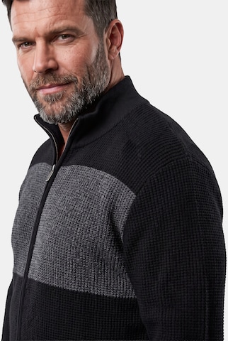 Men Plus Gebreid vest in Zwart