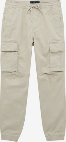 Pull&Bear Tapered Cargo Pants in Beige: front