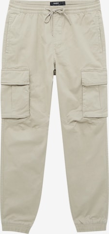 Effilé Pantalon cargo Pull&Bear en beige : devant