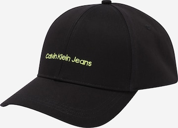 Calvin Klein Jeans Cap in Black: front