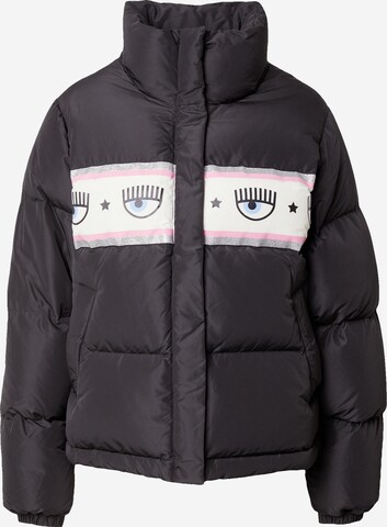 Chiara Ferragni Winter Jacket in Black: front