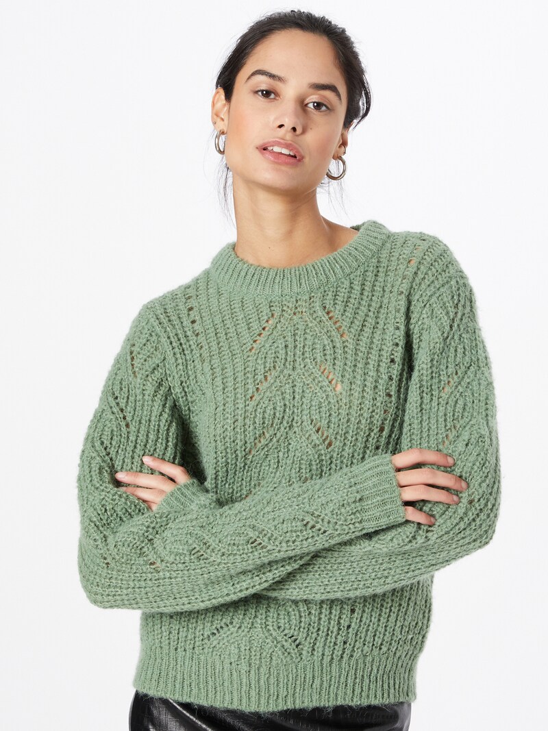 Women Clothing PIECES Fine-knit sweaters Khaki