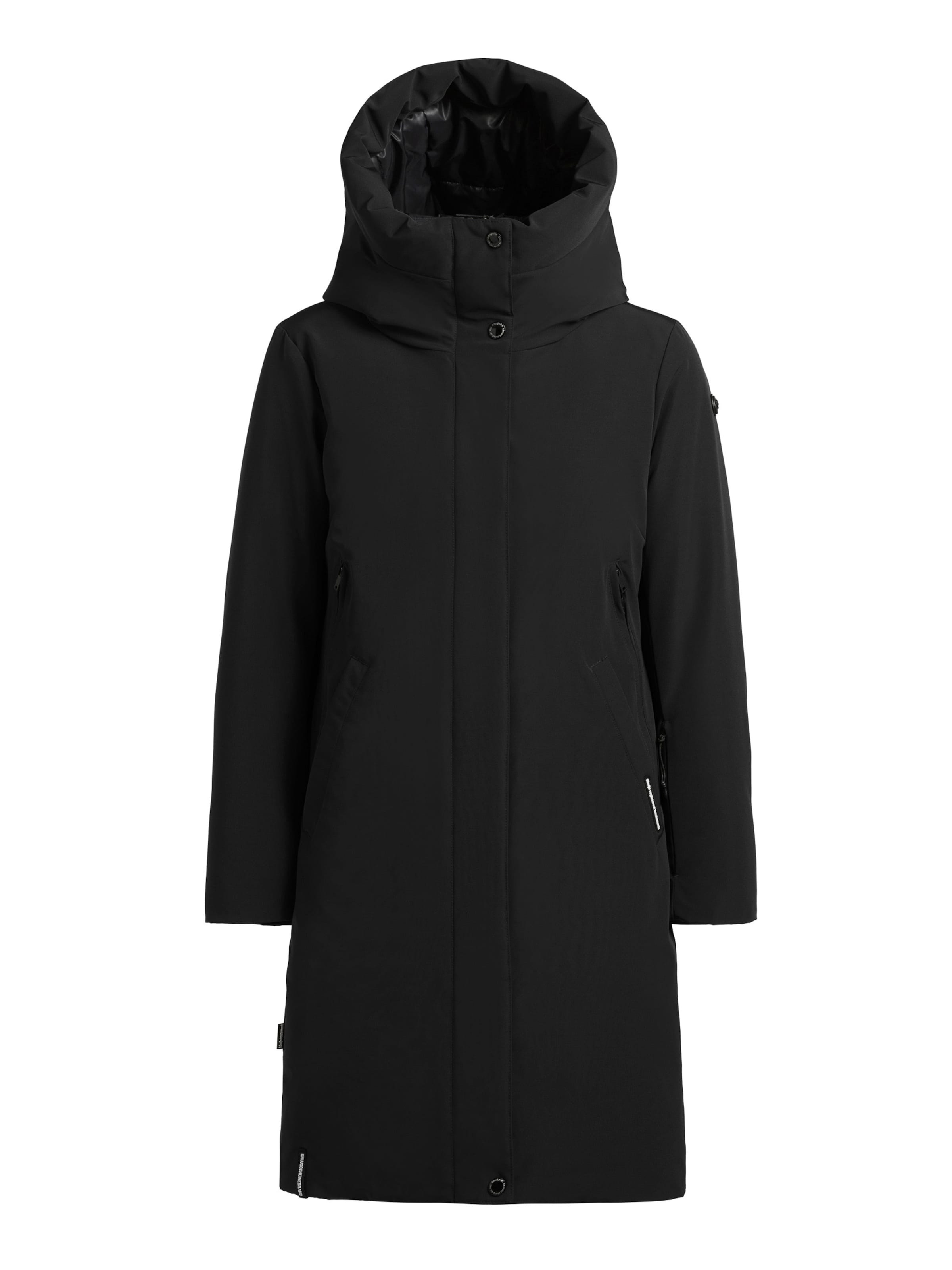 khujo Mantel 'Charlston' in Schwarz: Vorderseite