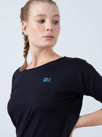 SPORTKIND Shirt '3/4 Loose Fit' in Black